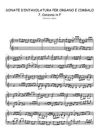 Sonate d'Intavolatura per Organo e Cimbalo 7. Canzona en Fa - Domenico Zipoli